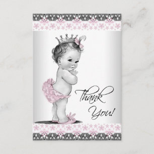 Vintage Princesse Baby shower Merci
