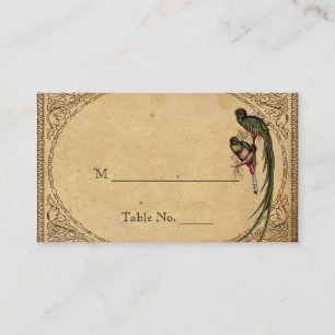 Vintage Quetzal Oiseau Élégant Mariage Cartes de l