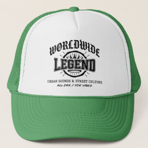 Vintage Rap Urbain Légende Mondiale Casquette de B
