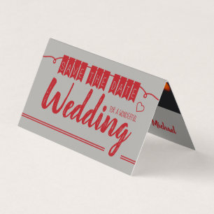 Vintage Red Bunting, Photo Enregistrer La Carte Da