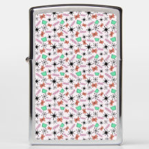 Vintage Retro 50's en forme atomique rose orange M