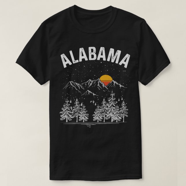 Vintage Retro Alabama State TShirt (Design devant)