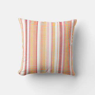 Vintage Retro Coloré Points Rayures Motif Coussin