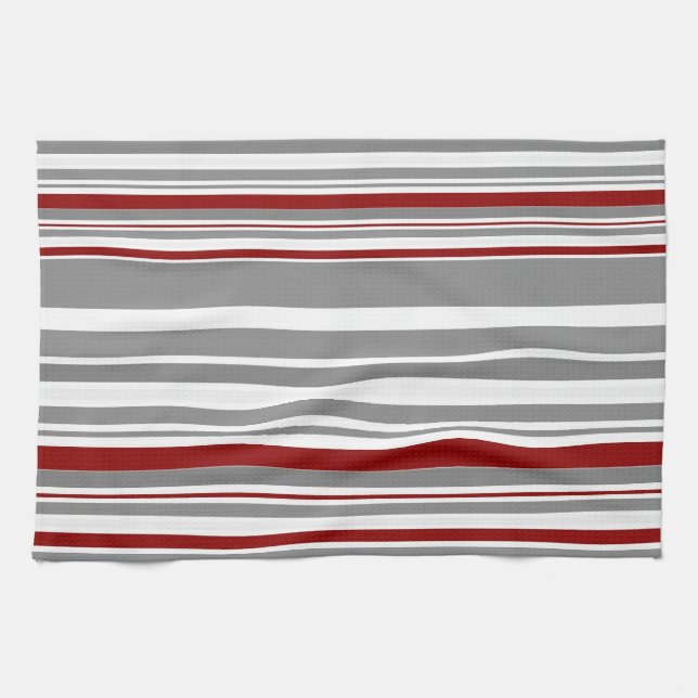 Vintage Retro Grilles Motif Serviette de cuisine (Horizontal)