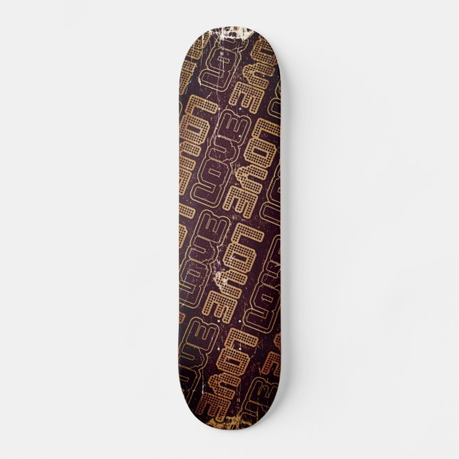 Vintage Retro Love - Skateboard (Recto)