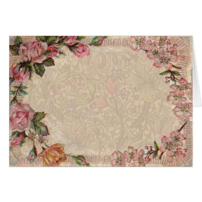 Vintage Romance Couple : Antique Rose Girly Love (Devant horizontal)