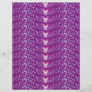 Vintage rose Floral Violets fond d'écran motif