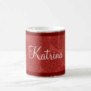 Vintage rouge Zinnia Mug