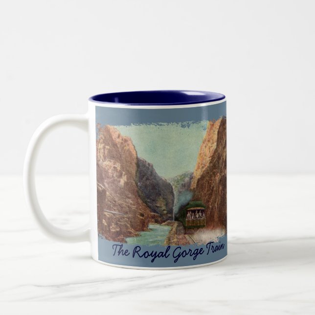 Vintage Royal Gorge Train Coffee Mug (Gauche)