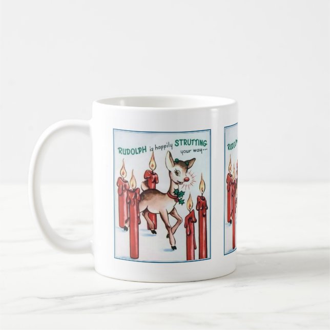 Vintage Rudolph Strutting Mug (Gauche)