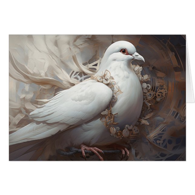 Vintage Rustic Mariage Dove (Devant horizontal)