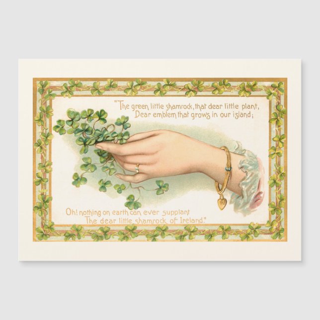 Vintage Saint Patrick's Day Shamrocks (Devant)