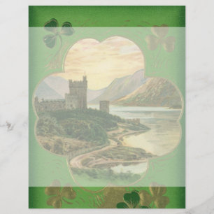 Vintage Saint-Patricks Jour Salutations Shamrock C