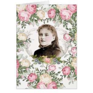 Vintage Saint-Thérèse Roses religieux catholiques