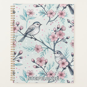 Vintage Sakura Cerry Blossom & Bird Aesthétiquemen