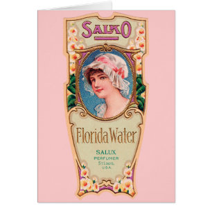 Vintage Salko Florida Étiquette de parfum d'eau