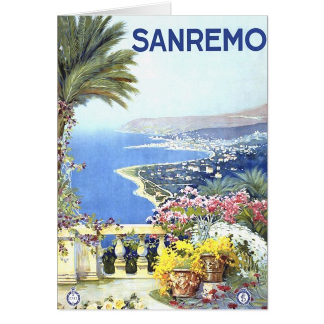 Vintage San Remo Italie Europe Travel (Devant)