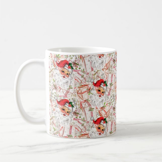 Vintage Santa Coffee Mug (Gauche)
