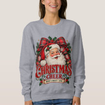 Vintage Santa Noël Joie 2026 Sweatshirt de Fêtes