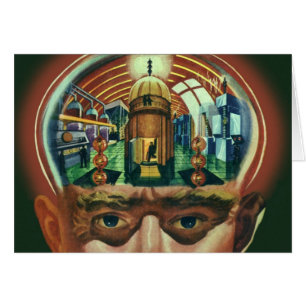 Vintage Science Fiction, Alien Brain in Laboratory