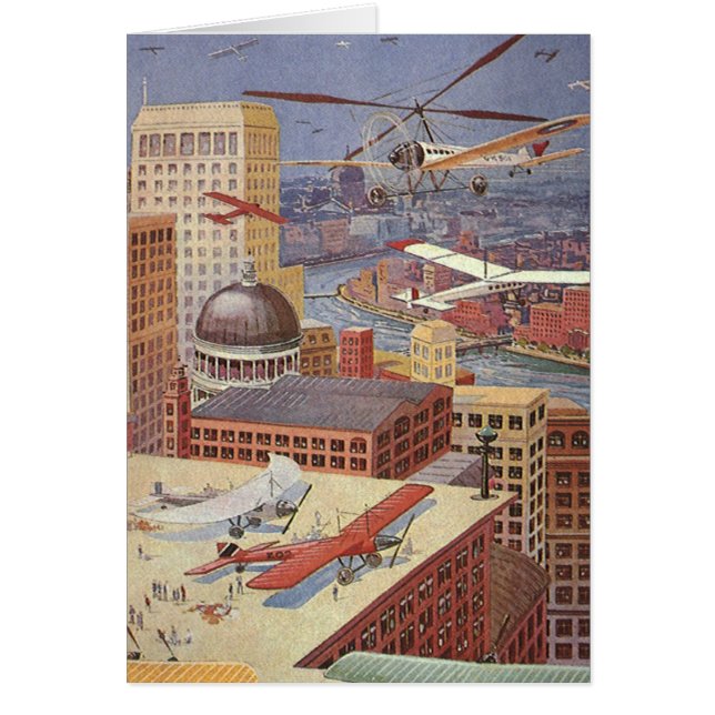 Vintage Science Fiction City, Victorian Steam Punk (Devant)