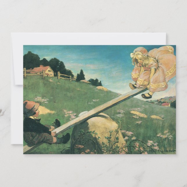 Vintage See Saw Margery Daw, Jessie Willcox Smith (Devant)