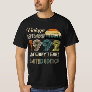 Vintage septembre 1992 T-Shirt - Style Rétro Naiss
