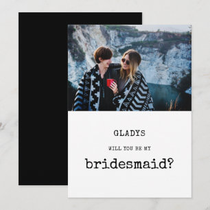 Vintage Seras-tu mon carte photo de bonne