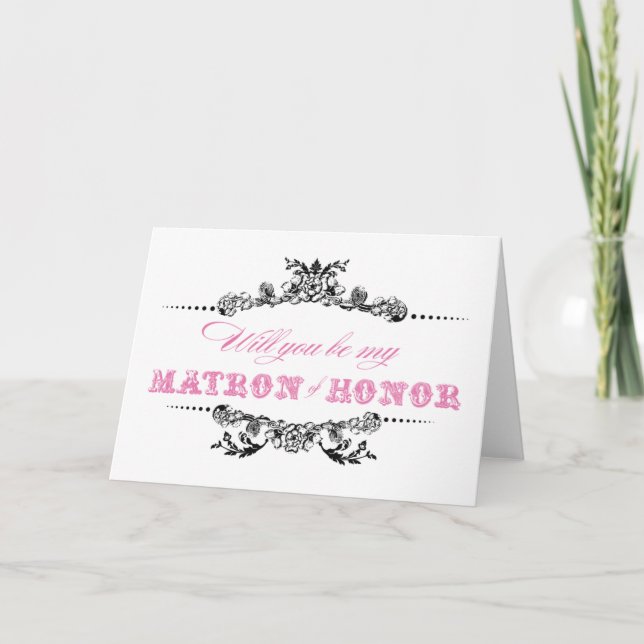 Vintage Serez-vous ma carte de chef d'honneur (Devant)