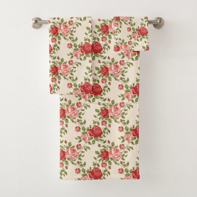 Vintage Shabby Chic Roses Pattern (En situation)