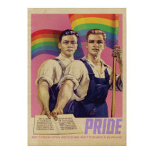 Vintage SHOUT IT Fierté Poster