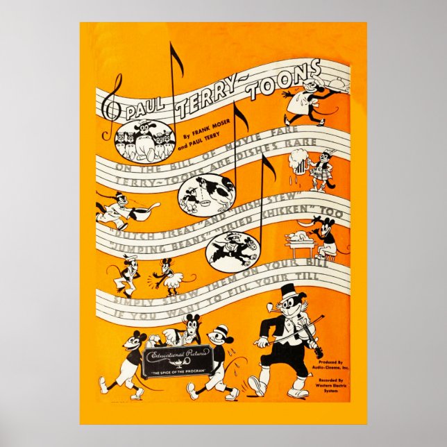 Vintage Silent Film Poster (Devant)