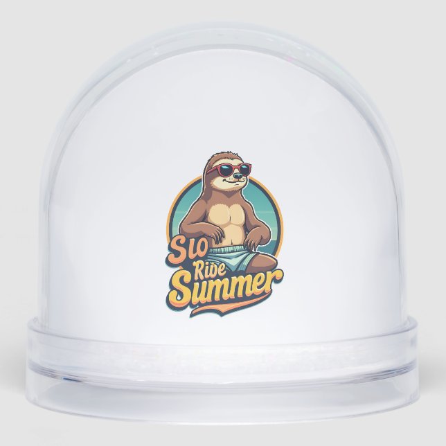 Vintage Sloth Summer Retro Beach Vibes Design 2 (Avant)