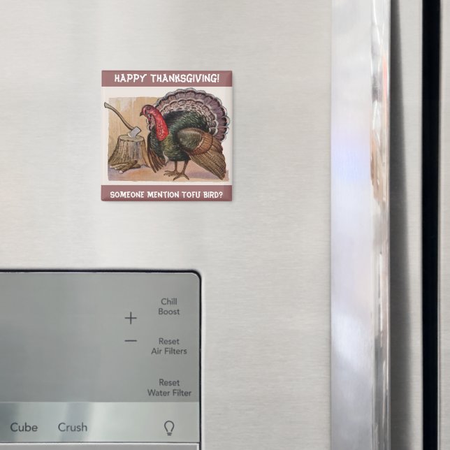 Vintage Someone Mention Tofu Bird Magnet (In situ (réfrigérateur))