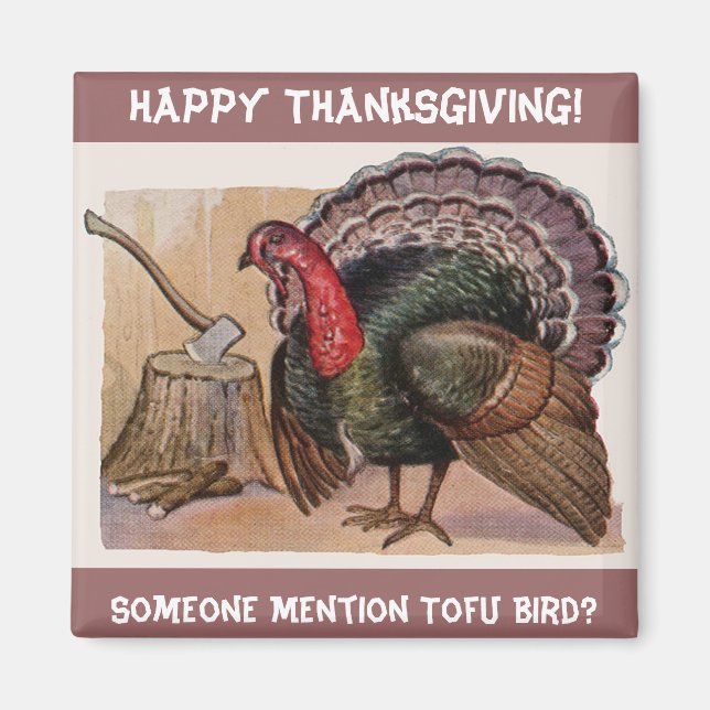 Vintage Someone Mention Tofu Bird Magnet (Devant)