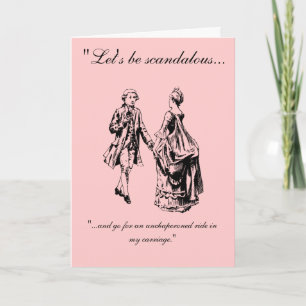 vintage Soyons scandaleux Carte Saint Valentin