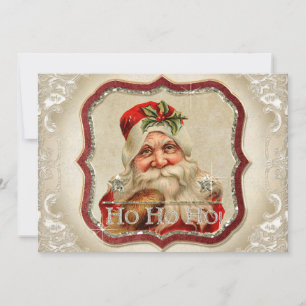 Vintage St. Nicholas Ho Ho Photo Carte de Noël