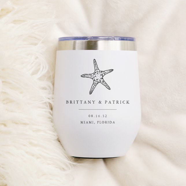 Vintage Starfish Destination Mariage Faveur (Créateur téléchargé)