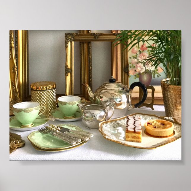 Vintage Style Afternoon Tea Poster (Devant)