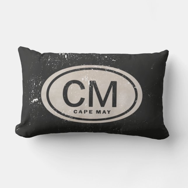 Vintage Style Cape May NJ Beach Tag Coussin (Recto)