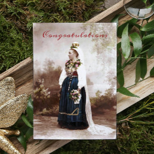 Vintage suédois traditionnel Dalecarlia Mariage