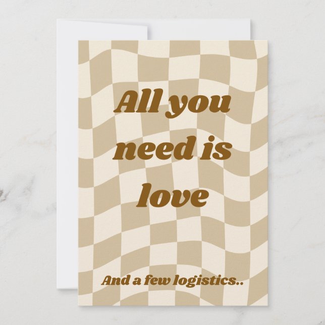 Vintage Sun Wedding Invitation Details Card (Devant)