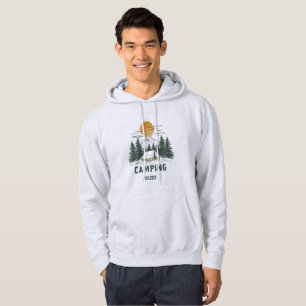 Vintage Sweat à Capuche Pins & Montagnes