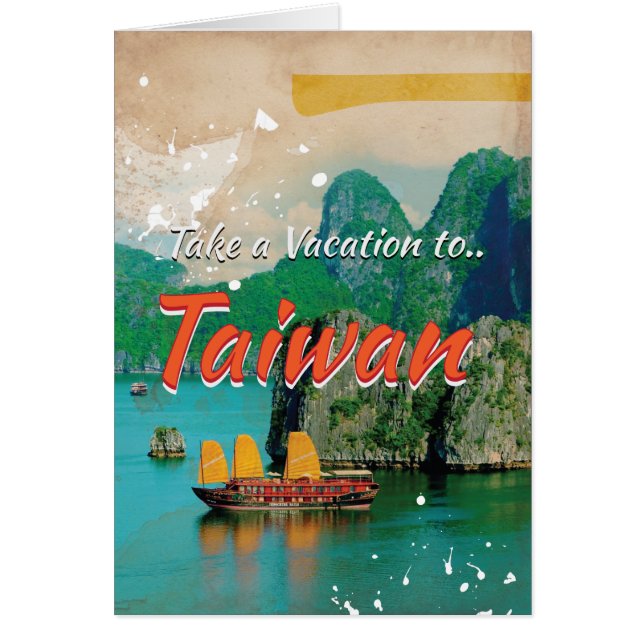Vintage Taiwan Travel Poster (Devant)