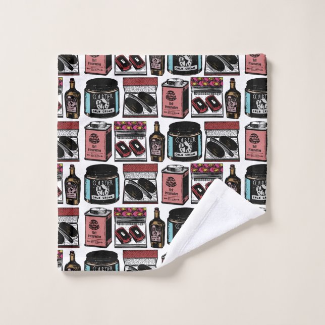 Vintage Toiletries and Cosmetics Pattern (Gant de toilette)