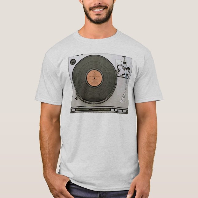 Vintage Tour Table gris semi-ajusté tshirt homme (Devant)