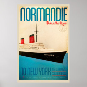 Vintage Transatlantique Travel Poster