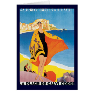 Vintage Travel, Beach Vacation at Calvi, Corsica