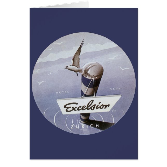Vintage Travel Excelsior Hotel Zurich Switzerland (Devant)