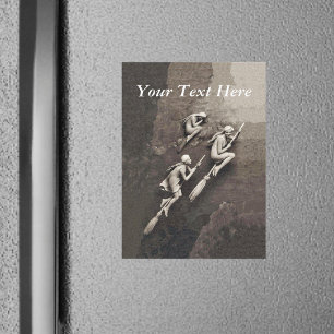 Vintage Trois Sorcières Halloween Volant Salles